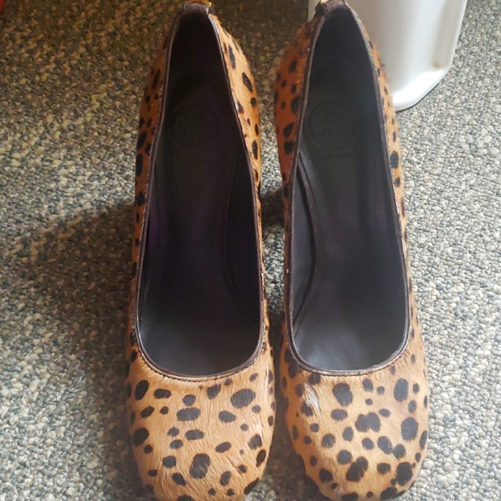 Tory Burch leopard heels